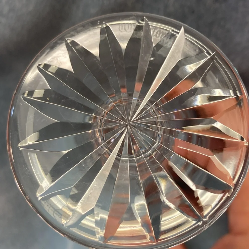 2-Elegant Waterford Crystal Sherry Glasses Kenmare Pattern